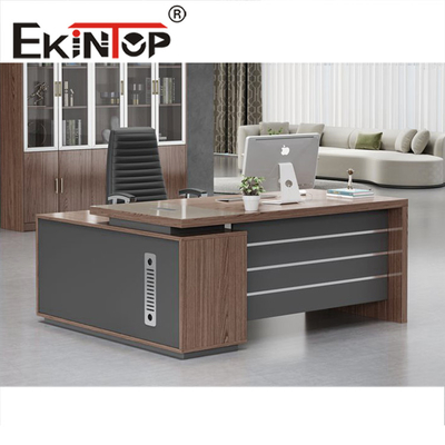 Escritorio de oficina ejecutiva de madera para gerente Muebles de oficina modernos de gama alta