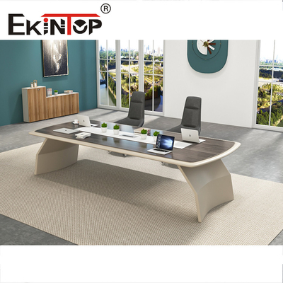 Mesa de reunión de la mesa de reuniones de la oficina de la persona de los muebles de oficinas 6 con el metal