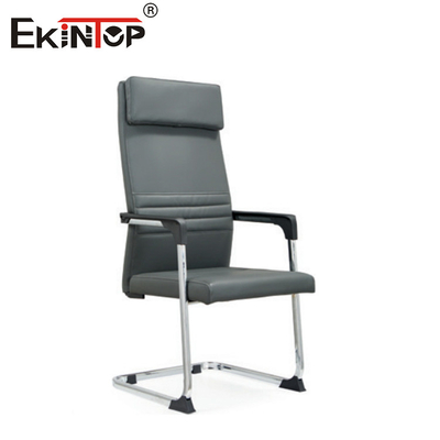 Silla de oficina de cuero con respaldo de cabeza de estilo moderno