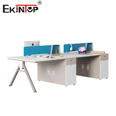 Estación de trabajo modular para empleados de 4 personas fábrica de muebles de oficina