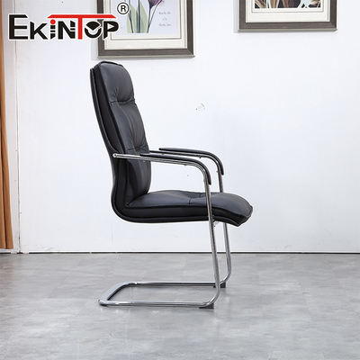 Silla de oficina de cuero negro de calidad sillas de oficina