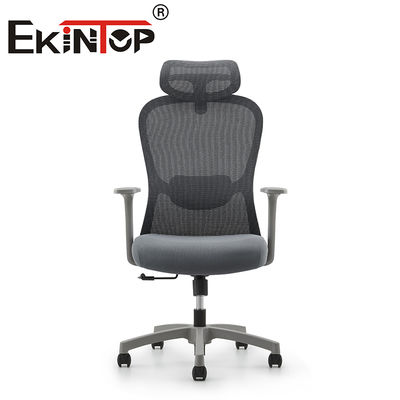 Silla de oficina ejecutiva moderna Ergonomía asiento giratorio ajustable silla de trabajo de malla comercial