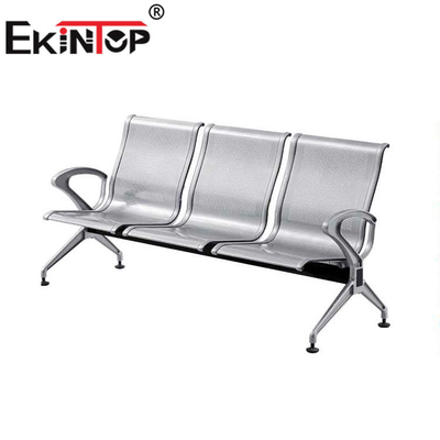 Material de acero inoxidable comercial de Seater de la silla que espera 3 para el ODM de los salones