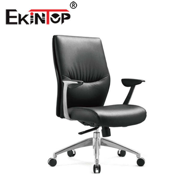 Silla de eslabón giratorio de cuero auténtica ejecutiva, silla ajusMesa del trabajo de Officeworks