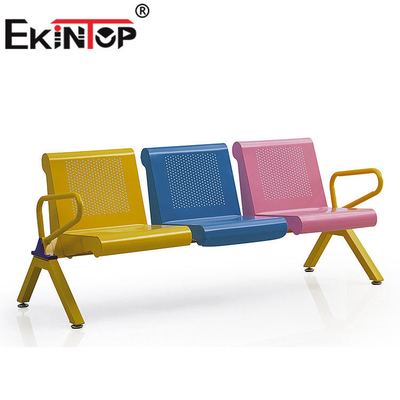 Silla que espera 3 Seater del amortiguador del PVC cómodo para el ODM del ferrocarril