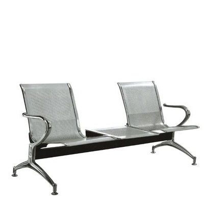 Material de cuero sintético de acero de la silla de 2 que espera Seat para el ODM del OEM del hospital