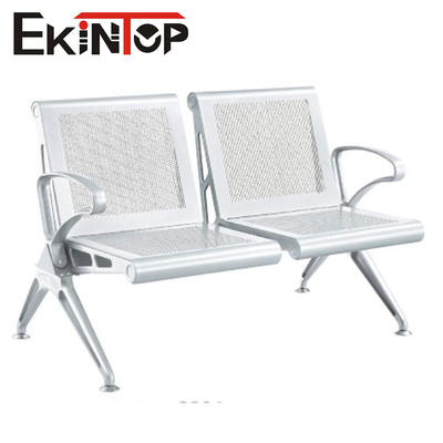 Material de cuero sintético de acero de la silla de 2 que espera Seat para el ODM del OEM del hospital