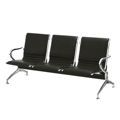 El polvo de la silla de 3 que esperaba Seater cubrió el material de acero para la escuela pública del aeropuerto