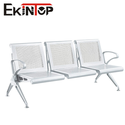 Silla de acero inoxidable pública del aeropuerto, silla de la recepción de 3 Seater para la sala de espera