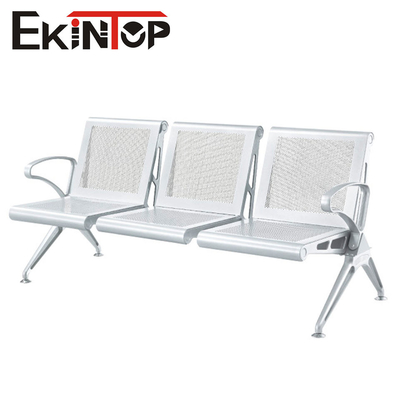 Silla de acero inoxidable pública del aeropuerto, silla de la recepción de 3 Seater para la sala de espera