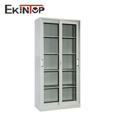 Gabinete de archivo de oficina de metal de vidrio plegable Armario con cerradura Impermeable Inodoro