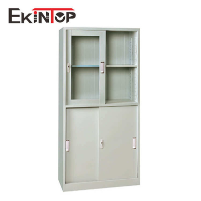 Gabinete de archivo de oficina de metal de vidrio plegable Armario con cerradura Impermeable Inodoro