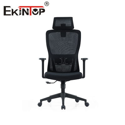 Eslabón giratorio ergonómico de la silla de Officeworks de la alta parte posterior con los apoyabrazos ajusMesas 3D