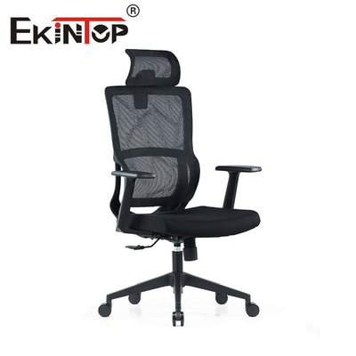 Silla ergonómica trasera del ODM del OEM alta, Malla Chair With Fixed Armrest negro