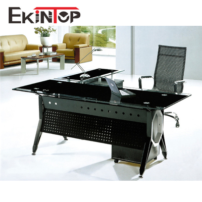 Escritorio de cristal moderado convertible para el tamaño del ordenador 2400mm×2055mm×750m m