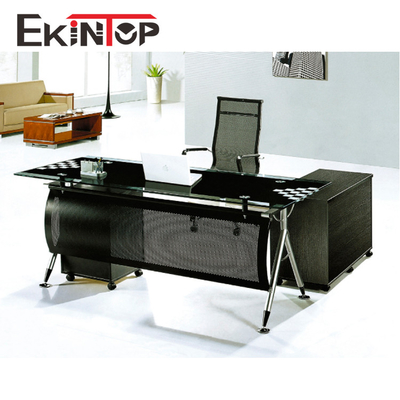 Escritorio de cristal moderado convertible para el tamaño del ordenador 2400mm×2055mm×750m m