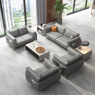 OEM material moderno cómodo moderno de Sofa For Office Reception Fabric