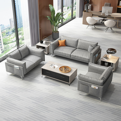 OEM material moderno cómodo moderno de Sofa For Office Reception Fabric