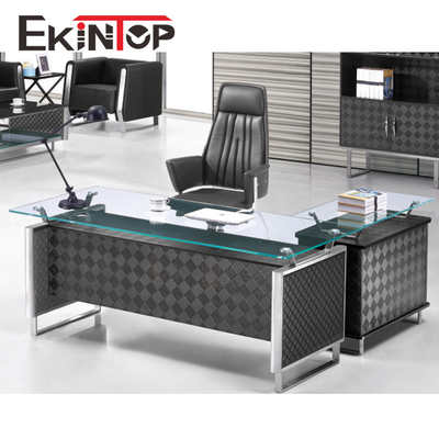 ODM multifuncional del estilo moderno convertible de cristal ejecutivo del escritorio de la oficina