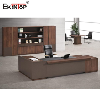 Escritorios de lujo de los muebles de Officeworks, superficie brillante del escritorio ejecutivo contemporáneo
