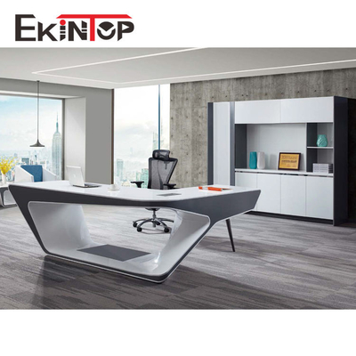El SGS superficial brillante del MDF del escritorio ejecutivo moderno del vidrio de Officeworks certificó