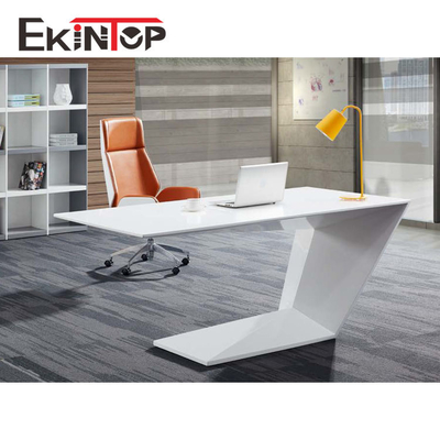El SGS superficial brillante del MDF del escritorio ejecutivo moderno del vidrio de Officeworks certificó
