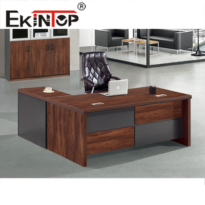 CEO Executive Office Furniture BOSS Table Escritorio de oficina de madera de lujo