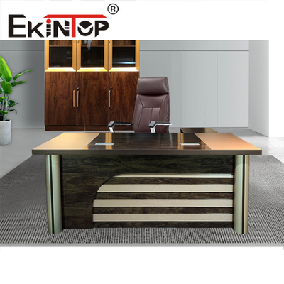 Escritorio modular de pedestal doble de muebles de escritorio de oficina de gama alta simple moderno