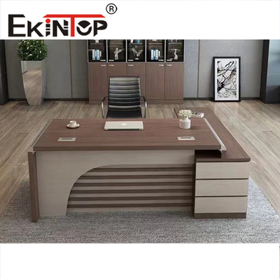 Escritorio de oficina de tablero de partículas con muebles comerciales de OEM ODM de mesa auxiliar