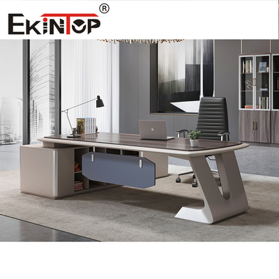 Combinación de estudio de lujo Escritorio de estilo moderno Mesa blanca personalizada