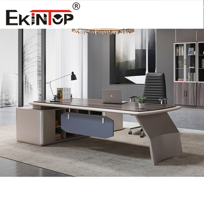 Escritorio de estilo moderno ejecutivo de madera Escritorio de oficina de lujo estándar simple