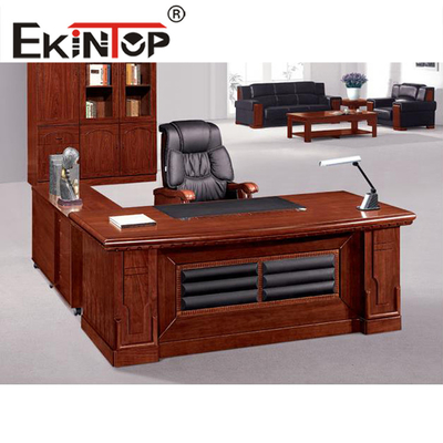 Jefe moderno Gerente Oficina pequeña Escritorio de madera Turno grande Presidente Mesa