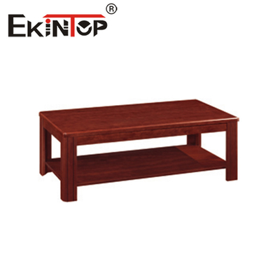 Mesa de té pequeña china, mesa de té de recepción, sofá a juego, mesa de té de chapa de madera maciza
