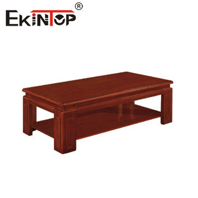 Mesa de té china de doble capa, mesa de té Rectangular de piel de madera, mesa de té de madera Simple