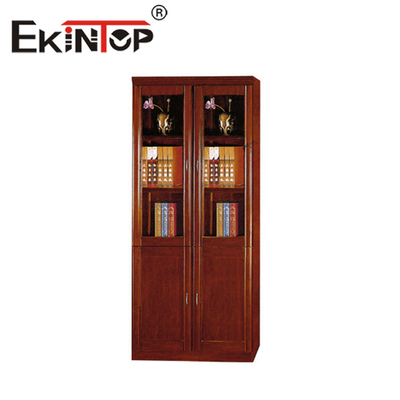 Gabinete de almacenamiento chino del libro del gabinete de archivo del piso al techo con la puerta de cristal