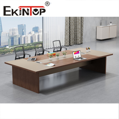 Tablero de mesa de melamina de espesor de mesa de conferencia moderna impermeable de 58 mm