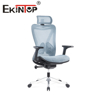 Cómoda silla giratoria de malla con respaldo alto Silla ergonómica de oficina ejecutiva con reposabrazos