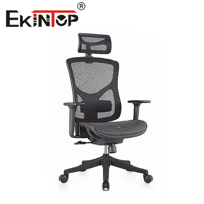 Silla de malla ajustable (altura) de refrigeración de lujo barata Silla de malla ergonómica giratoria de primera calidad Asiento de tela