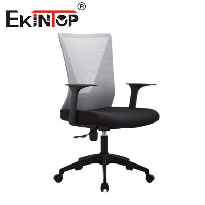 Silla de malla con respaldo medio simple de estilo popular Silla giratoria de malla completa barata Silla de oficina con respaldo de malla