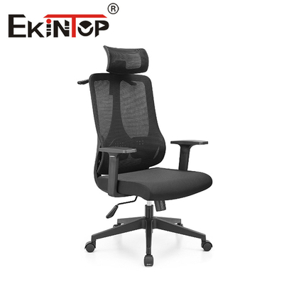 Alta alta parte posterior ergonómica trasera negra Mesh Office Chair With Headrest