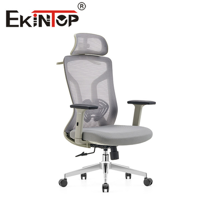 Alta silla trasera de la oficina ejecutiva de Gray Ergonomic Adjustable Mesh Chair