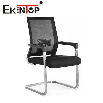 Silla de malla de oficina para reuniones, parte trasera de nailon giratoria para entrenamiento de personal