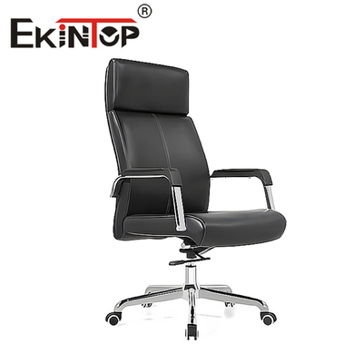 Estilo moderno comercial de la silla de cuero del negro del OEM para Officeworks