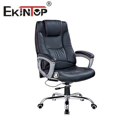 Muebles de oficina Silla de cuero de PU de madera ajustable Silla de oficina Boss