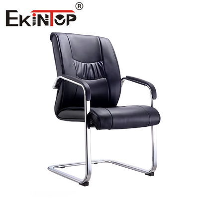 Silla de cuero de PU Silla de oficina de jefe ejecutivo de altura ajustable negra
