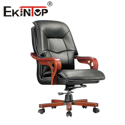 Asiento acolchado PU cómodo de la silla de cuero de la oficina moderna con interior de espuma de alta densidad