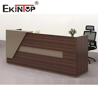 Material extensible de la melamina de la tabla de madera de la recepción para el CEO Gerente