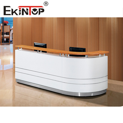 Muebles en forma de L del mostrador de recepción de Ekintop para el CEO Office Multifunction de Boss