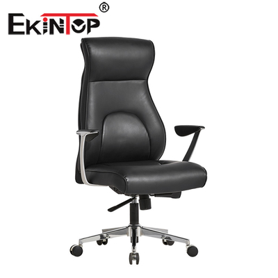 La PU de lujo de la silla de cuero de la oficina gira sobre un eje OEM ejecutivo ergonómico del fabricante de la silla