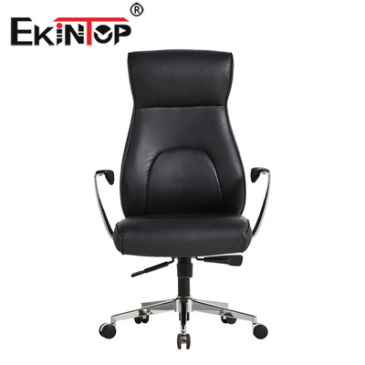 La PU de lujo de la silla de cuero de la oficina gira sobre un eje OEM ejecutivo ergonómico del fabricante de la silla